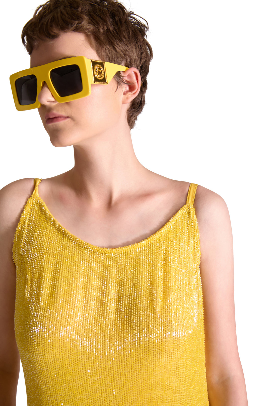 Hand Embroidered Katdana Beaded Evening Dress