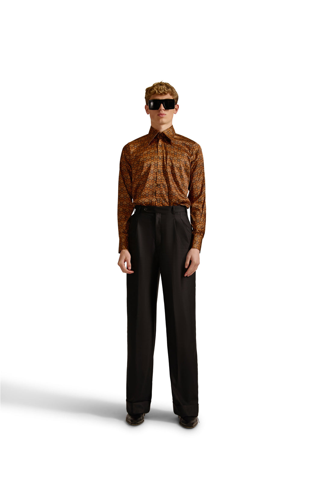 Tailored Fit Monogram Shirt