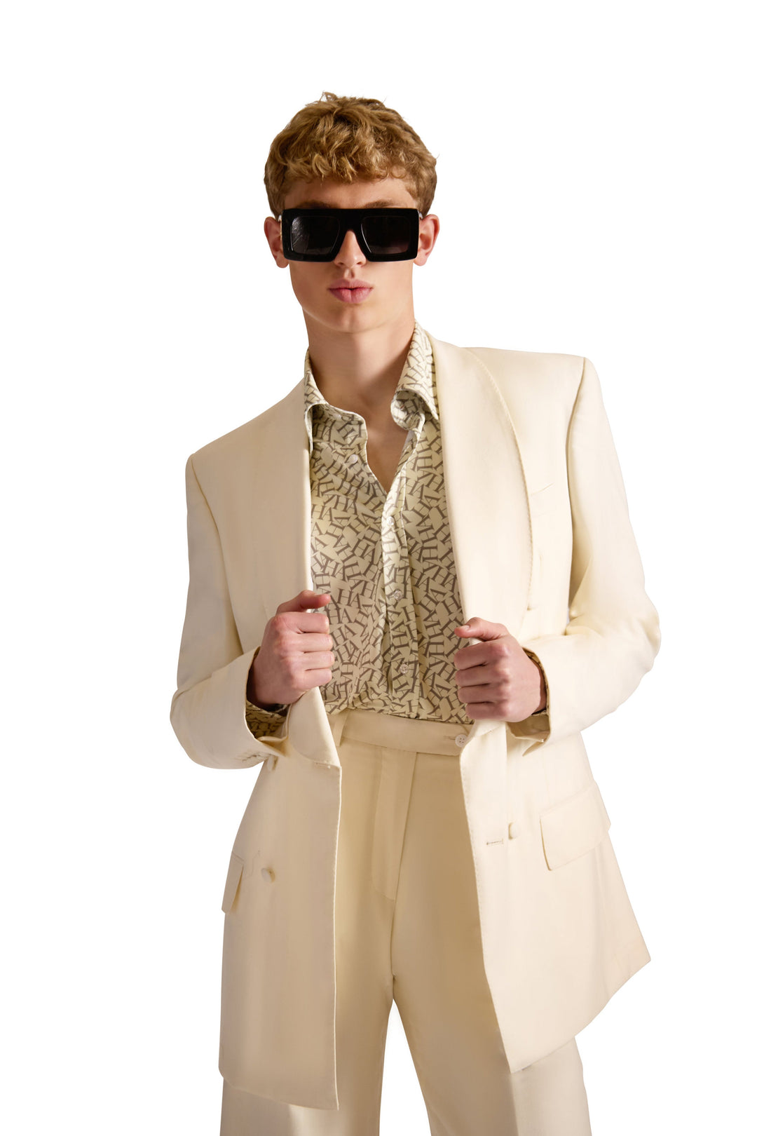 Tailored Fit Monogram Shirt