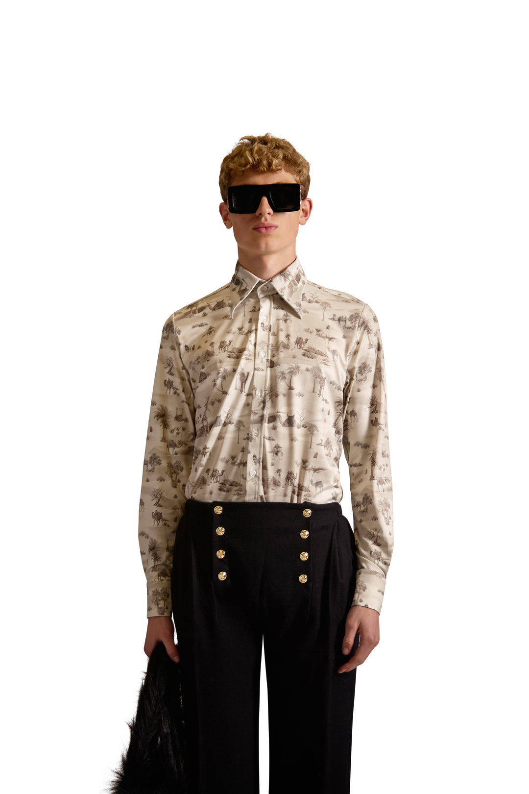 Tailored Fit Print Shirt