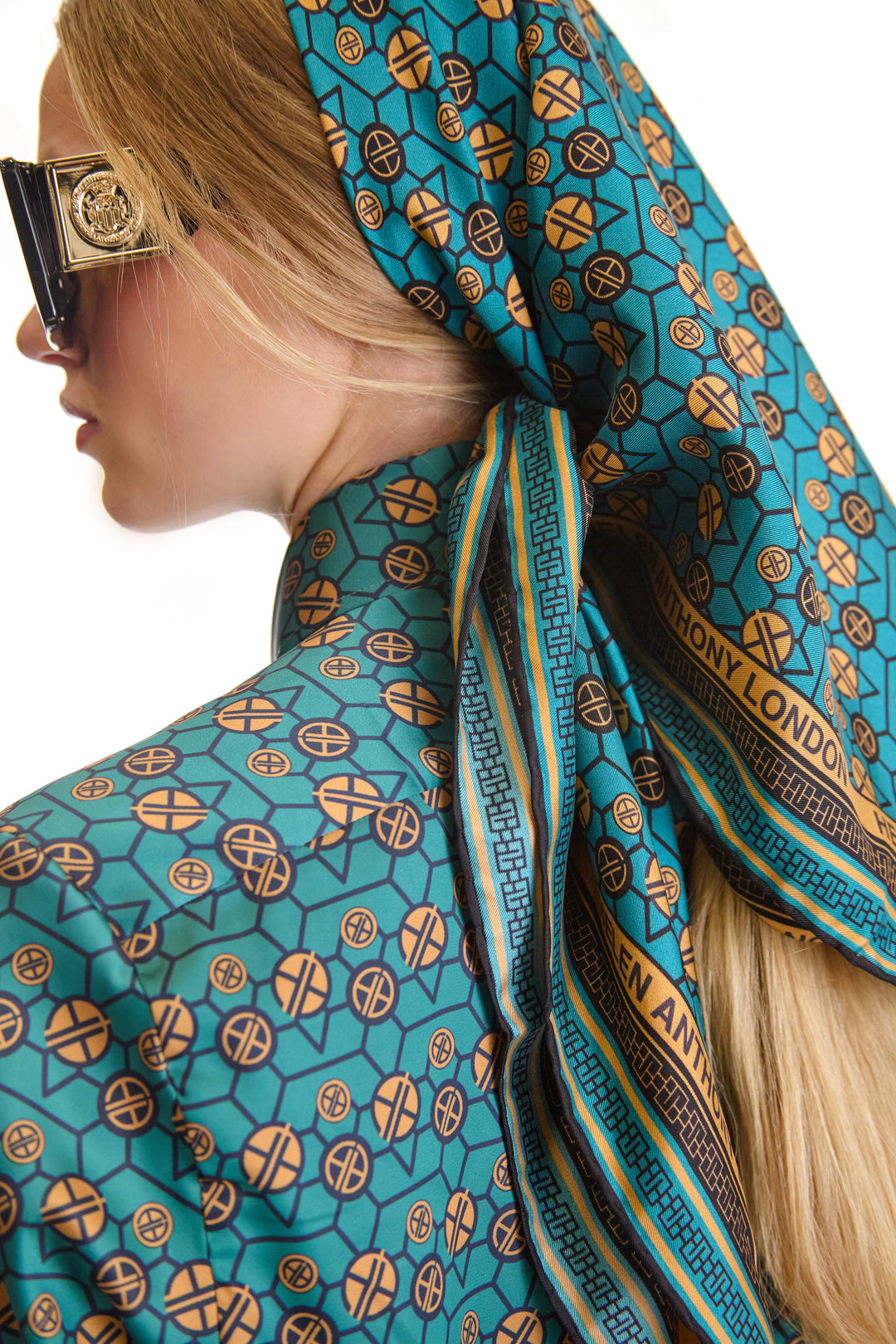 Exclusive Monogram Twill Silk Scarf
