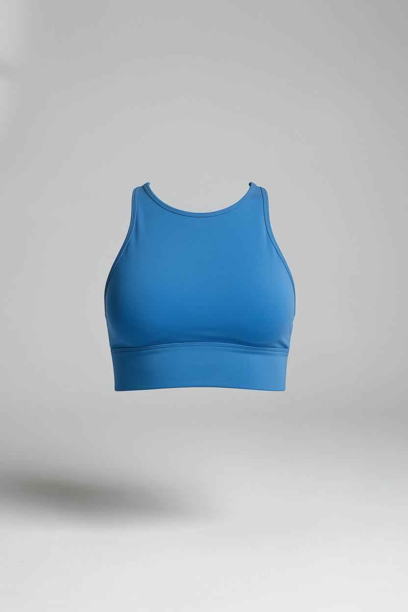 Essence Seamless Sports Bra - Denim Blue