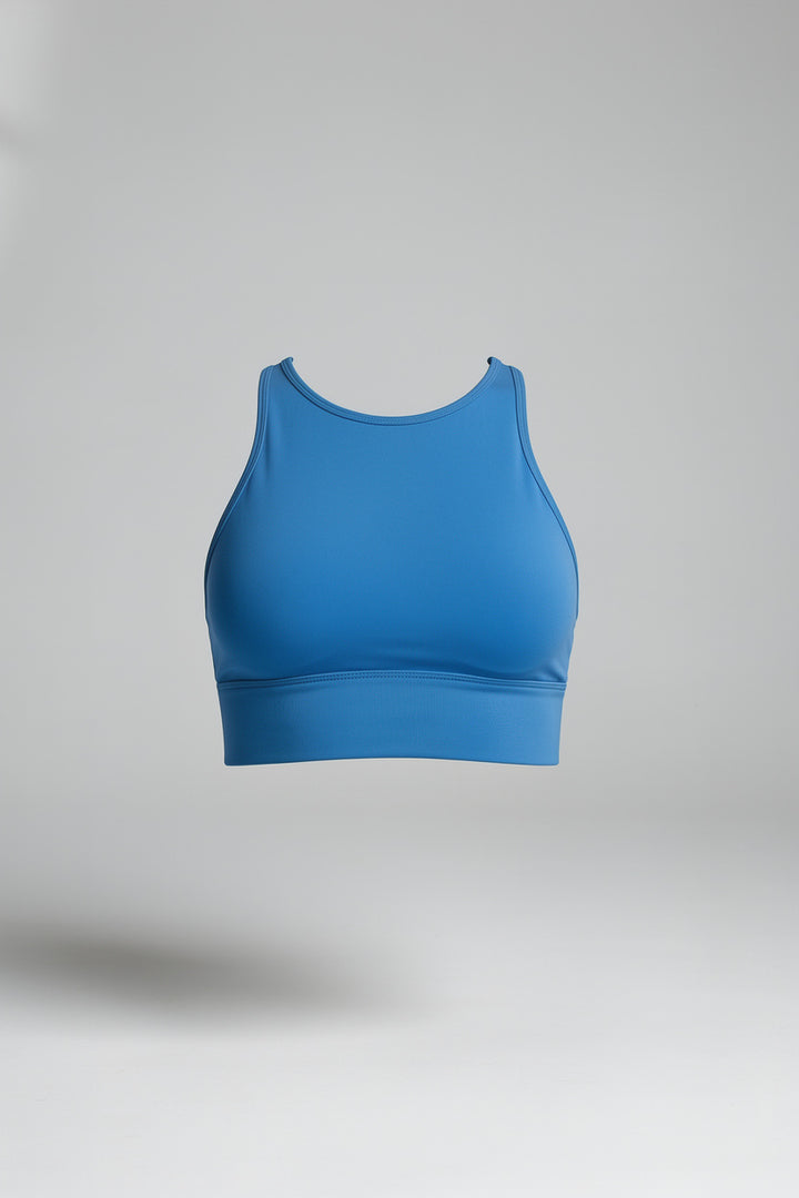 Essence Seamless Sports Bra - Denim Blue