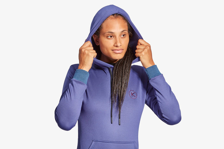 Women's Infrared Hoodie - Grey & Blue