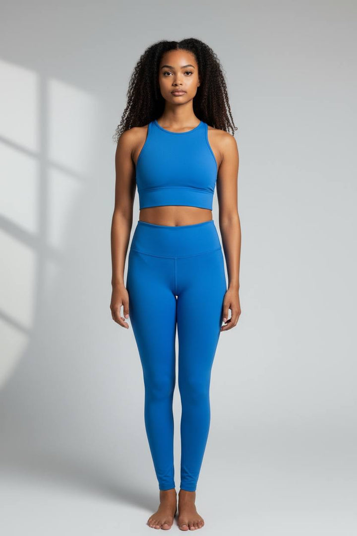 Essence Seamless Leggings - Denim Blue