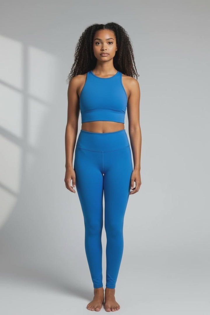 Essence Seamless Leggings - Denim Blue